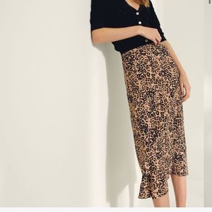 Wilfred Leopard Midi Skirt